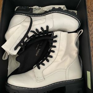 Rag and Bone Shiloh Boots in White Size 39